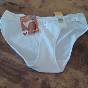 Varasette white cotton lace trim undies